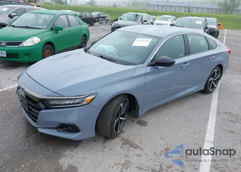 2022 Honda Accord Sport z USA, uszkodzony, nr VIN 1HGCV1F34NA064552